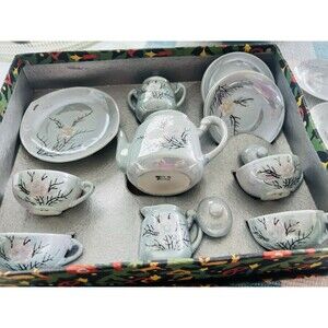 Vintage 1950’s The Little Hostess Porcelain Tea Set Japan Original Box